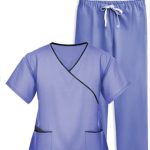 A_scrub set 4 pocket ladies half sleeve
