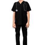 Children's scrub set 3 pocket half sleeve (top 2 pocket with bottom 1 pocket)