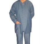 Denim jacket 2 pocket solid full sleeve unisex with rib