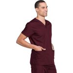 Microfiber Scrub set 4 pocket solid unisex half sleeves (2 pkt top, 2 pkt pant with elastic drawstring)