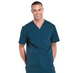 Microfiber scrub set 6 pocket half sleeve unisex (3 pocket top & 3 pocket pant)