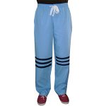 Pant 2 side pockets contrast stripes waistband with drawstring and elastic both unisex