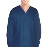 Scrub set 4 pocket solid full sleeve unisex with rib (2 pocket top and 2 pocket pant)