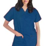 Scrub set 5 pocket ladies solid half sleeve (2 pocket top, 3 pocket pant)
