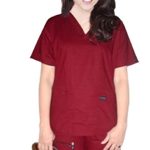 Scrub set 5 pocket solid ladies half sleeve (top 2 pocket with 1 pencil pocket and pant with 2 cargo pocket)