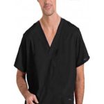 Scrub set 5 pocket solid unisex cargo with pencil pocket top half sleeve(2 pkt top, 2 pkt pant) 1 cargo pkt 1 back pkt