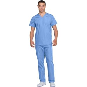 Mcrofiber Scrub Set 3 Pockets Normal Unisex Solid Half Sleeves (2 pocket top 1 pocket pant) Mcrofiber Scrub Set 3 Pockets Normal Unisex Solid Half Sleeves (2 pocket top 1 pocket pant) - Image 1