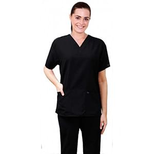 Microfiber scrub set 4 pocket half sleeve ladies (2 front pocket top & 2 side pocket pant) Microfiber scrub set 4 pocket half sleeve ladies (2 front pocket top & 2 side pocket pant) - Image 1